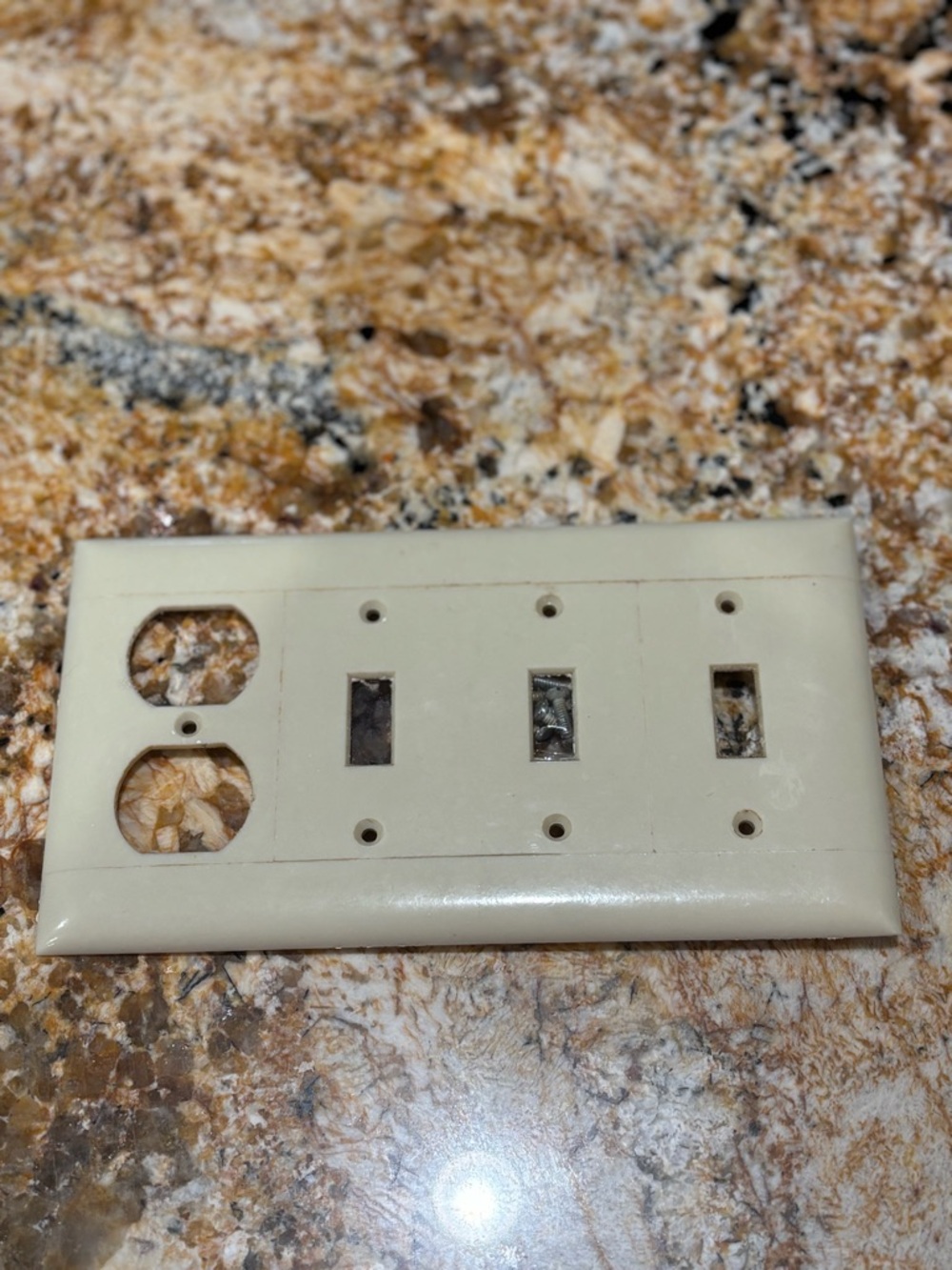 Cream Multi-Gang Wall Plate Cover